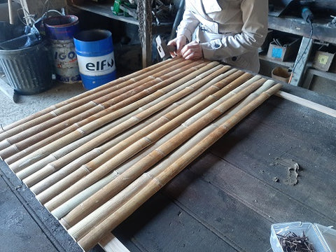 Fix the bamboo slats