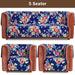 Blooming Flowers Quilted Sofa Cover Set