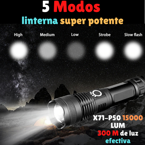 Linterna LED P50 ultra potente