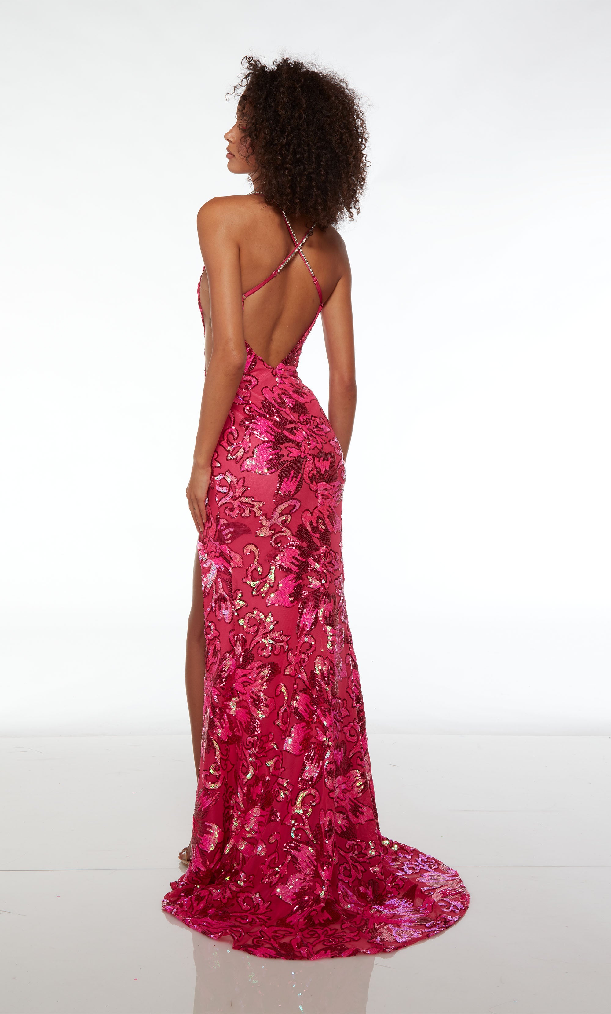 Back Paris 61392. Alyce Dress: | Neckline, Formal Open Square Long, Straight,