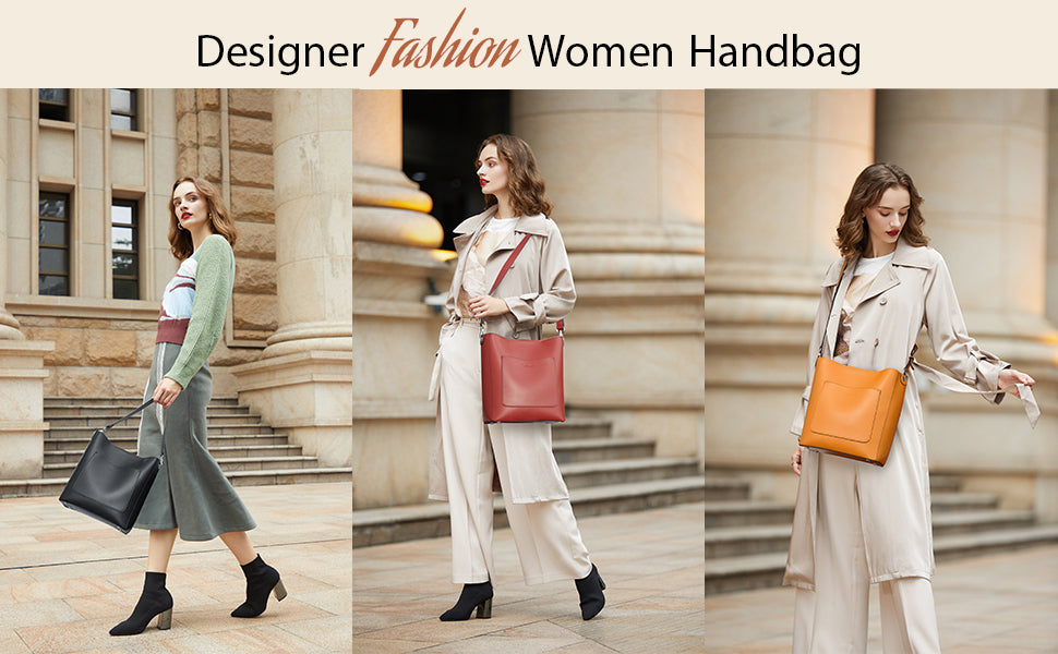 BROMEN Women Handbag Designer Vegan Leather Hobo