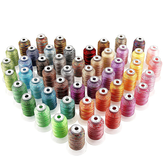 New Brothread 25 Colors Variegated Polyester Embroidery Machine Thread –  New brothread