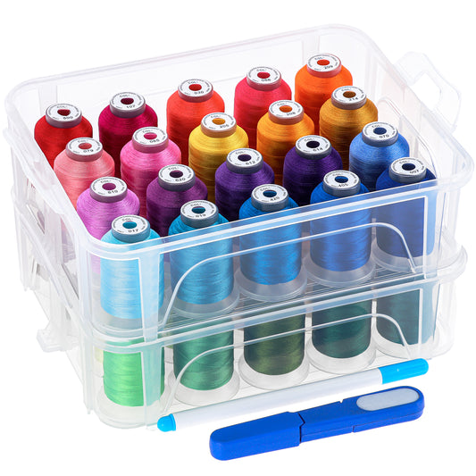 Embroidery Thread Organiser Plastic Storage Box With Thread