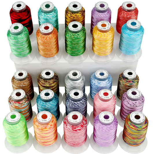 New brothread 32 Spools Polyester Embroidery Machine Thread Kit 1000M