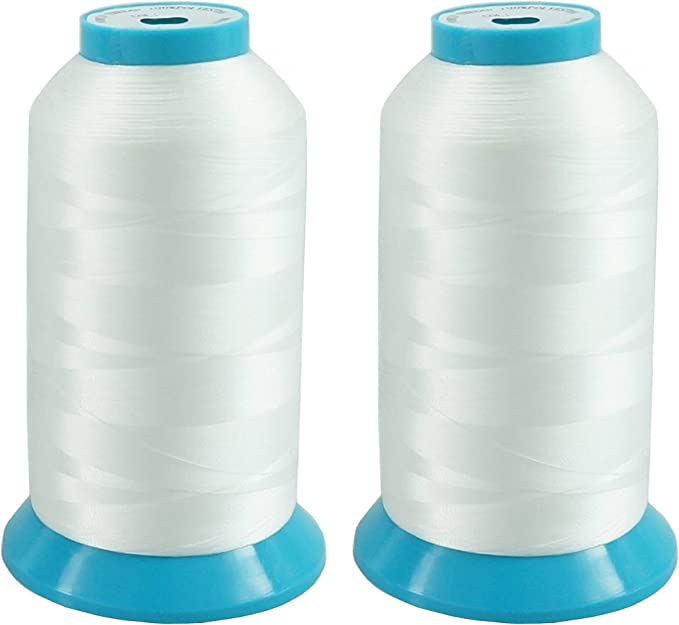 New brothread Set of 2 (Black+White) Bobbin Thread/Bottom Thread 60WT