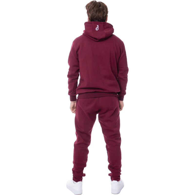 burgundy jordan sweatsuit