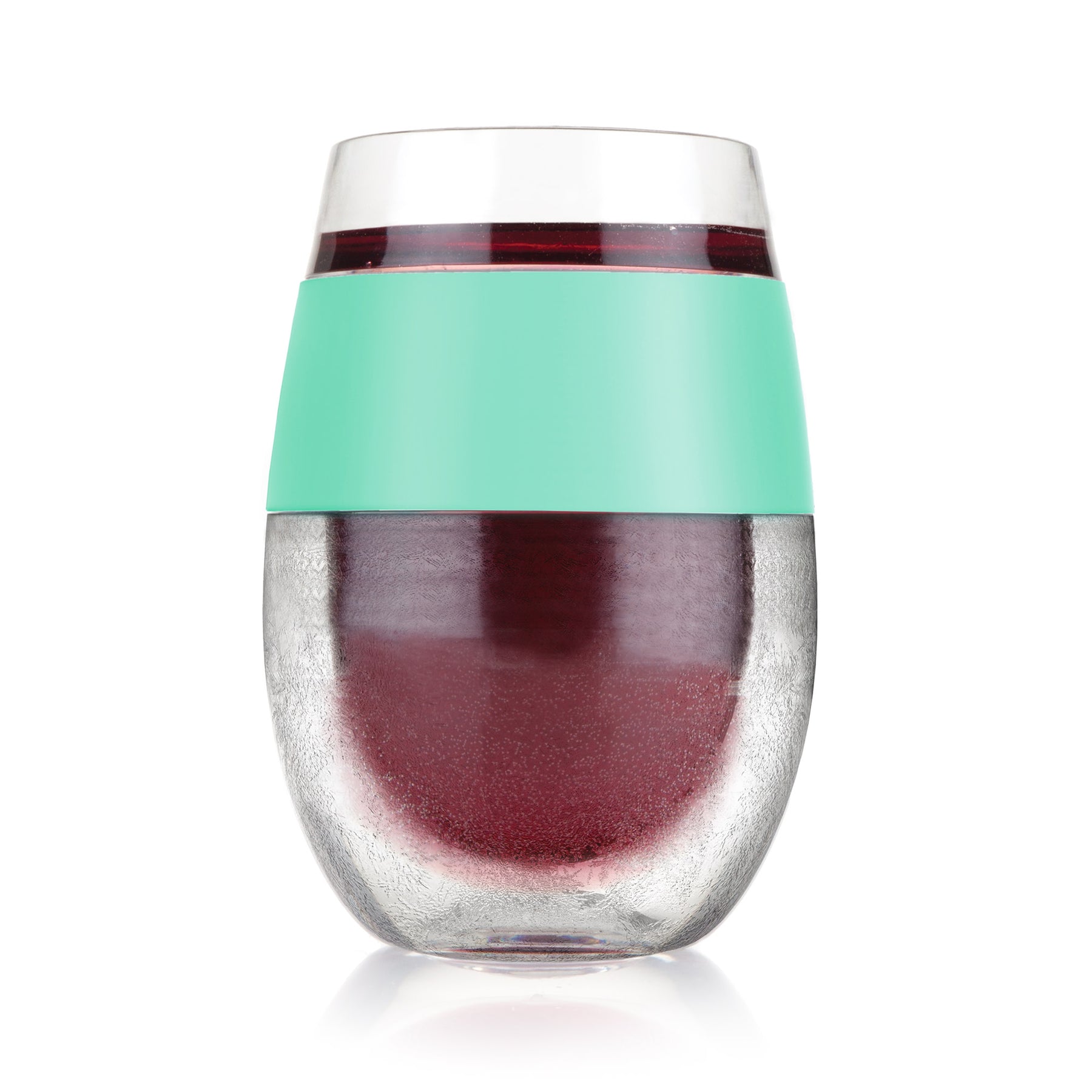 WINE GLASS - HS - FREEZE COOLING WINE GLASSES - “ROSE” SINGLE GLASS –  Bethesda Fine Stationery