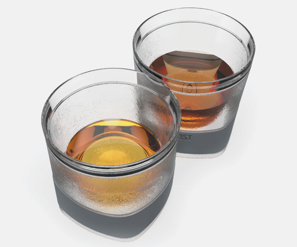 Host Freeze Cooling Glasses For Old Fashioned, Whiskey, Bourbon, And Scotch,  Freezer Gel Chiller Insulated Glass Double Wall Tumblers Set Of 2, Clear :  Target