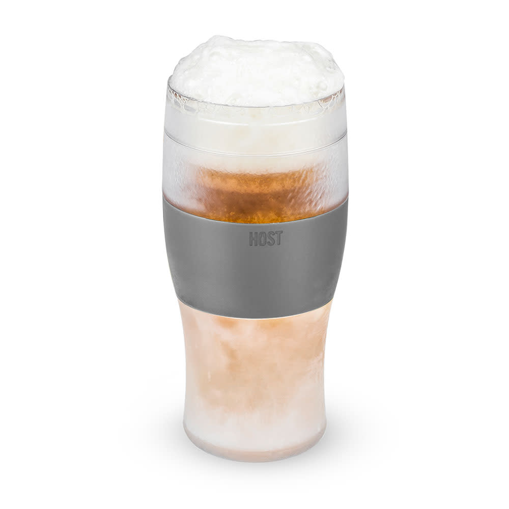 Host FREEZE Beer Glasses, Frozen Beer Mugs, Freezable Pint Glass Set,  Insulated Beer Glass to Keep Your Drinks Cold, Double Walled Insulated  Glasses, Tumbler for Iced Coffee, 16oz, Set of 2, Wood
