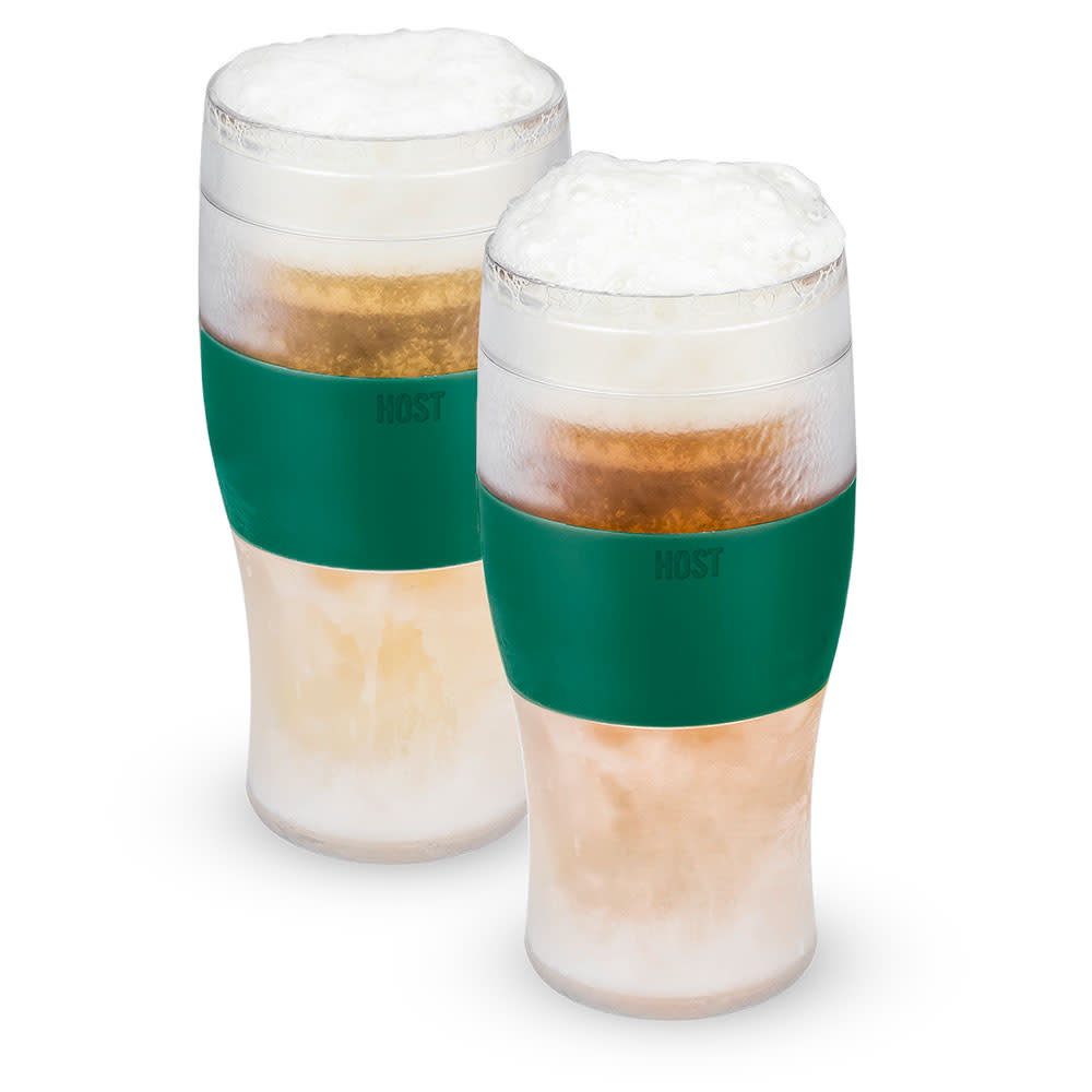 Host FREEZE Beer Glasses, Frozen Beer Mugs, Freezable Pint Glass Set,  Insulated Beer Glass to Keep Your Drinks Cold, Double Walled Insulated  Glasses, Tumbler for Iced Coffee, 16oz, Set of 2, Black