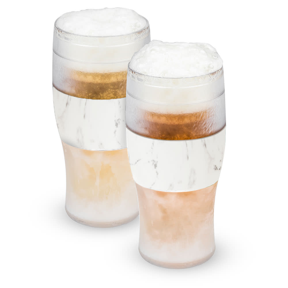 Host FREEZE Beer Glasses, Frozen Beer Mugs, Freezable Pint Glass Set,  Insulated Beer Glass to Keep Your Drinks Cold, Double Walled Insulated  Glasses, Tumbler for Iced Coffee, 16oz, Set of 2, Black