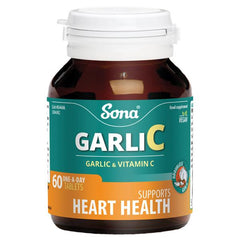 GarliC (Garlic and Vitamin C) 60 Tablets, Leahys Pharmacy 