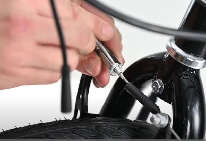 adjusting front brake cable on viribus tricycle