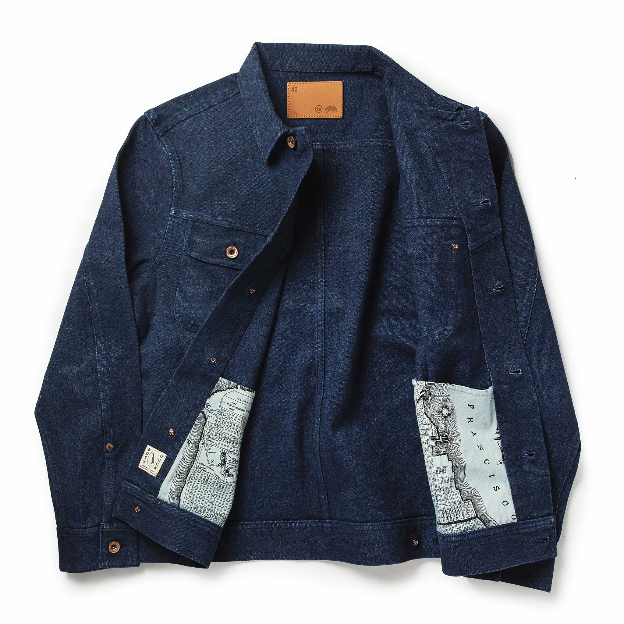 sunsea 1st-type denim jacket indigo-
