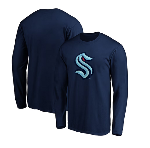 Seattle Kraken - Covert Logo NHL Long Sleeve T-Shirt :: FansMania