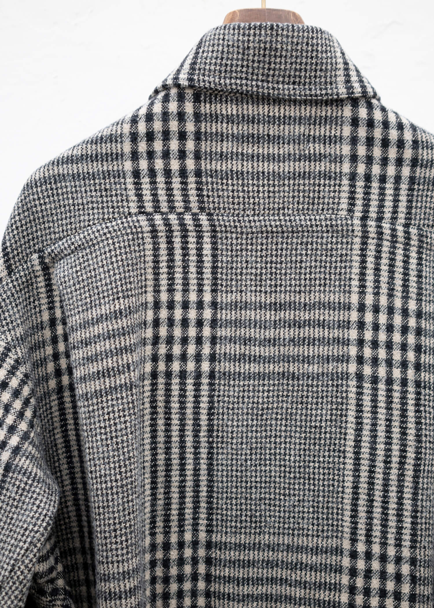 HED MAYNER OVERCOAT BLACK-ECRU CHECKS – VISION OF FASHION