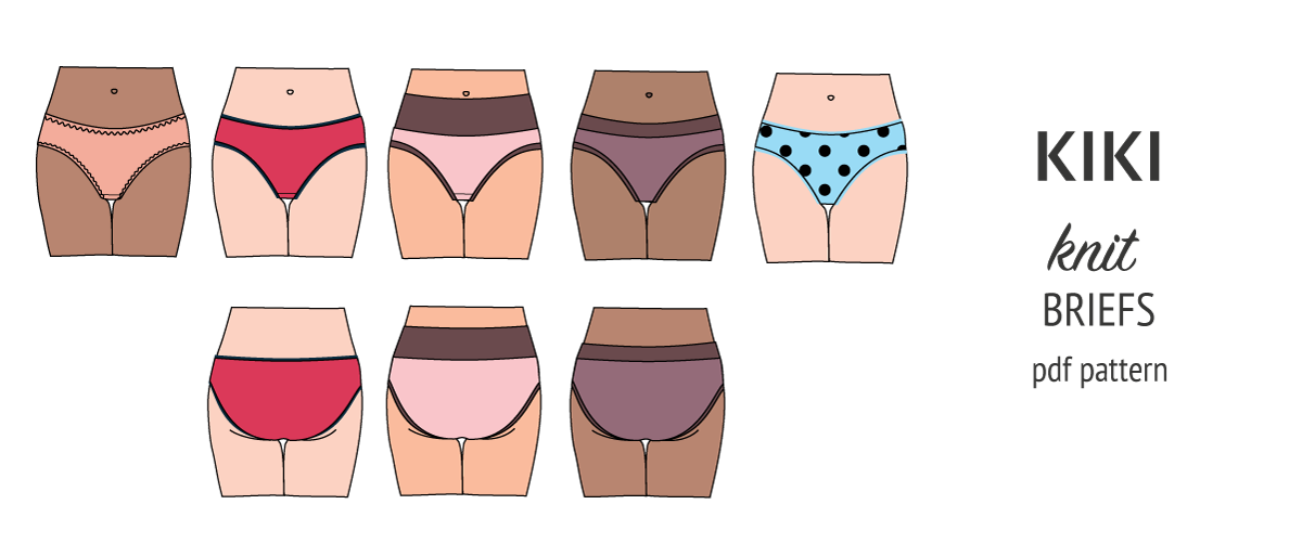 Kiki briefs knickers underwear pdf sewing pattern