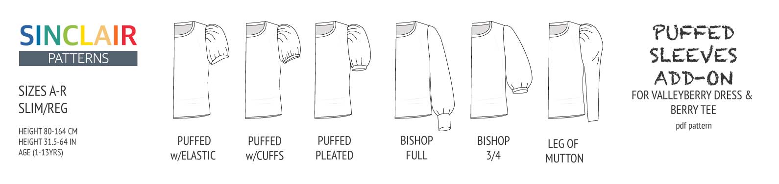 Puffed sleeves