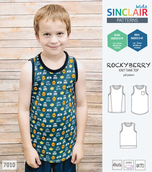 knit top and singlet for (PDF SEWING PATTERN) - Sinclair Patterns