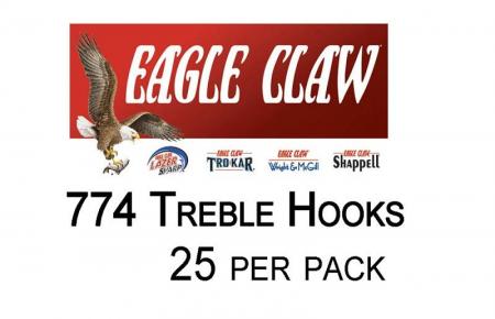 100 Eagle Claw 214 Size 1/0 Bronze Aberdeen Light Wire Crappie Pan Fish  Hooks