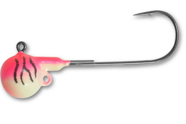 Northland Tackle Deep-Vee Bucktail Jig 1/4 oz - Watermelon - 3D Eye Walleye  Jig