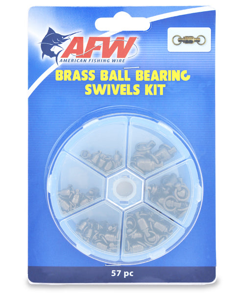 AFW Ball Bearing Swivels - #8 Black 3PC 390lbs