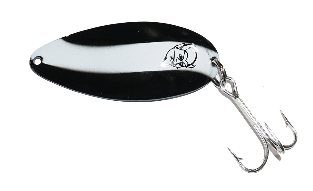 Dardevle Dardevlet Spoon, Size: 1 oz, Black/White