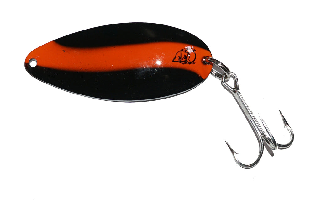 Three Eppinger Seadevle Orange/Black Side Fishing Spoon Lures 3 oz