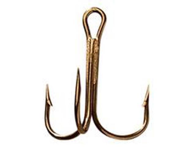 Eagle Claw Lazer Sharp 3X Size 4 Green Treble Hooks 5-Count Package L934CGH