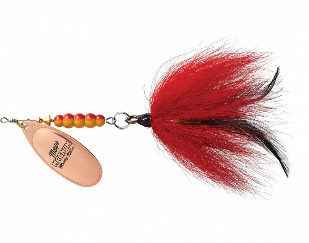 Mepps Giant Killer Bucktail Red/Silver Scale