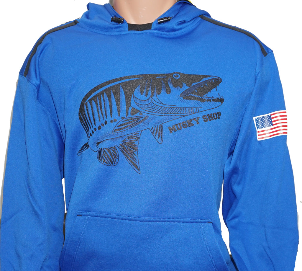 Musky Shop Fruit Of The Loom Carolina Blue Hoodie