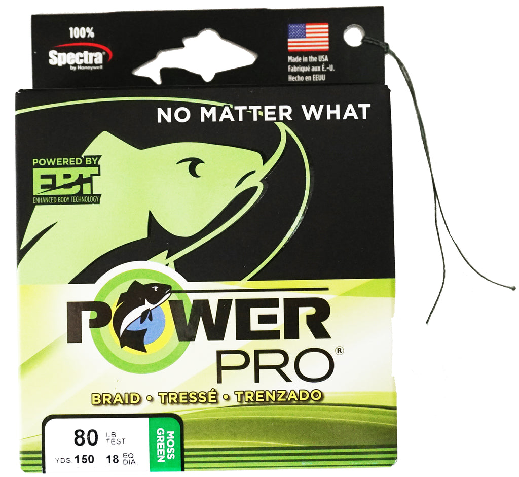 PowerPro Maxcuatro Spectra Moss Green Braided Line