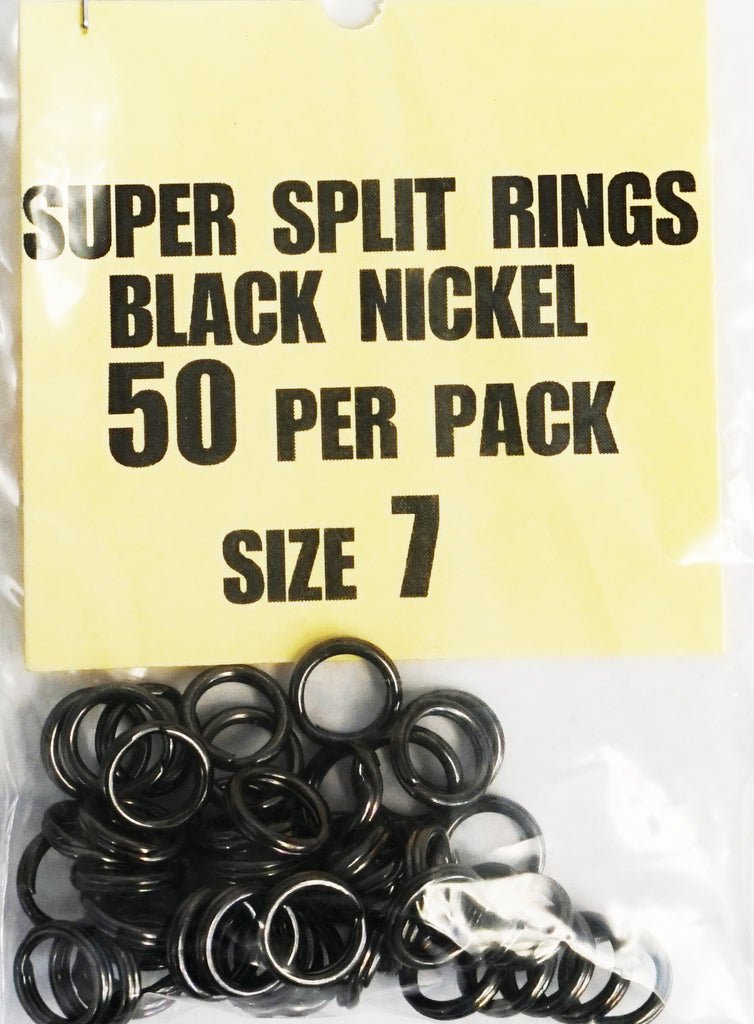 Rosco Stainless Steel Split Ring #4H - Black (25 Pack) - Precision