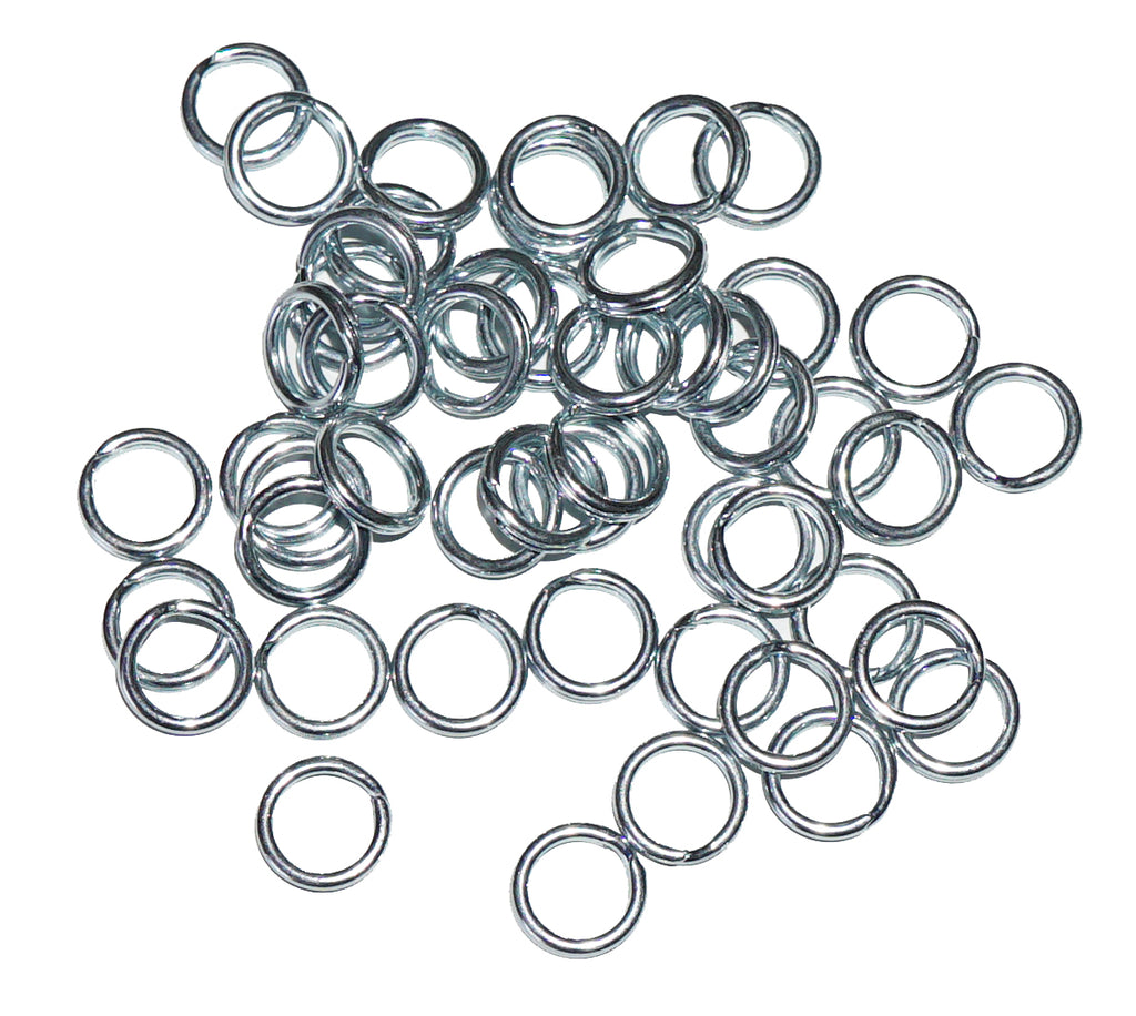 Rosco Stainless Steel Split Ring #4H - Black (25 Pack) - Precision Fishing