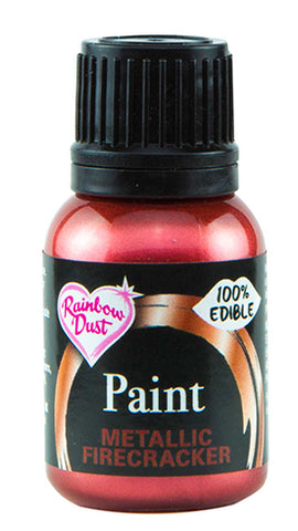 Edible Metallic Paint by Rainbow Dust in Gold - Silver - Pearl - White &  Purple