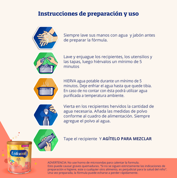 ¿Cómo preprarar Enfamil Anti reflujo?