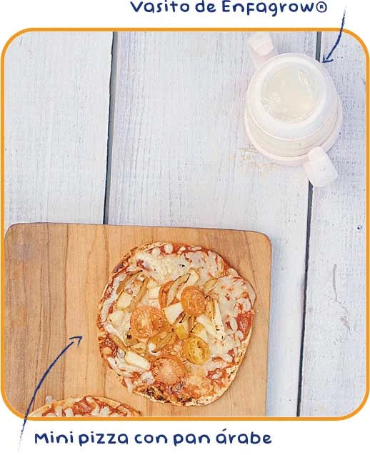 Mini pizza con pan árabe
