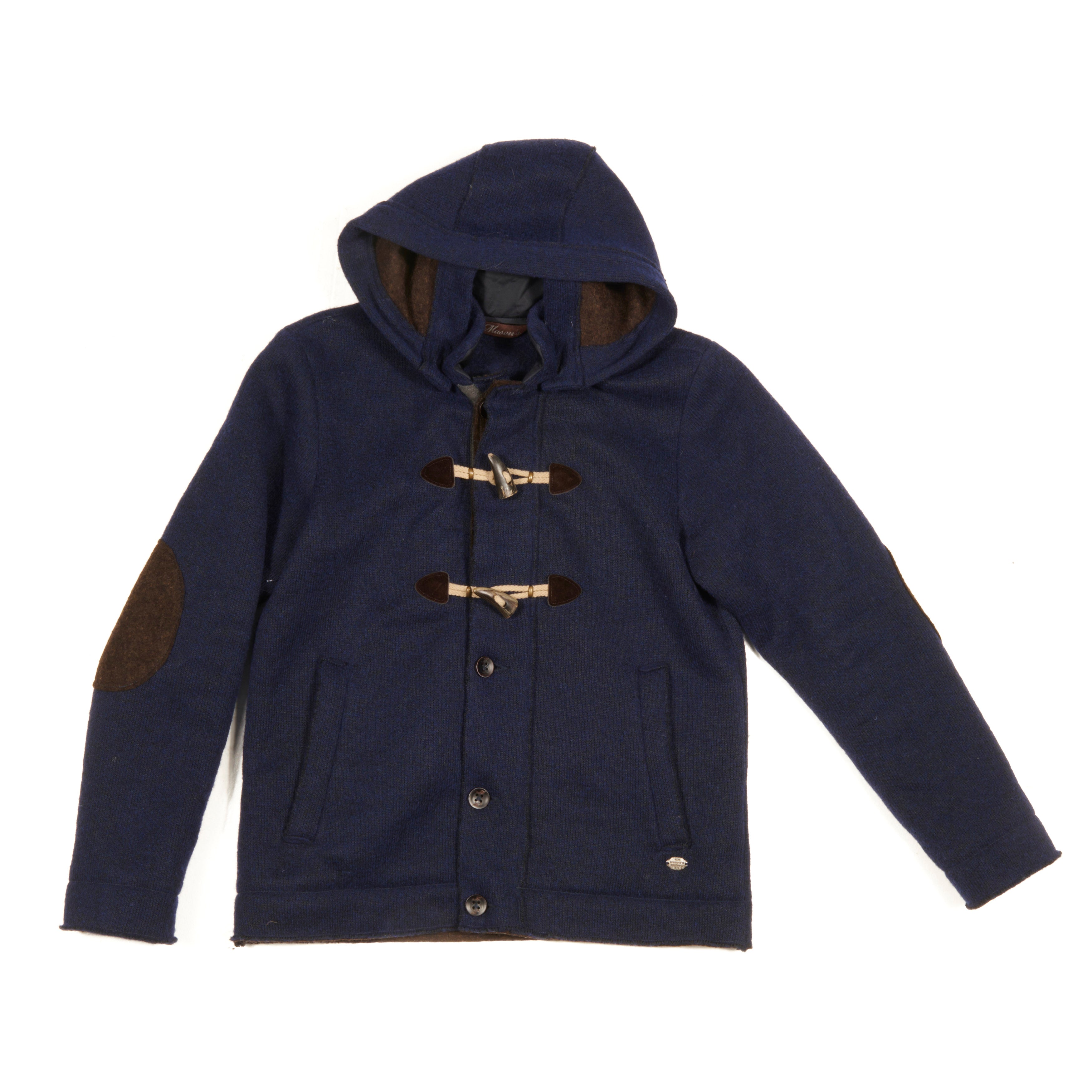 image of Mason´s Navy Blue Duffle Coat Sz L (EU)