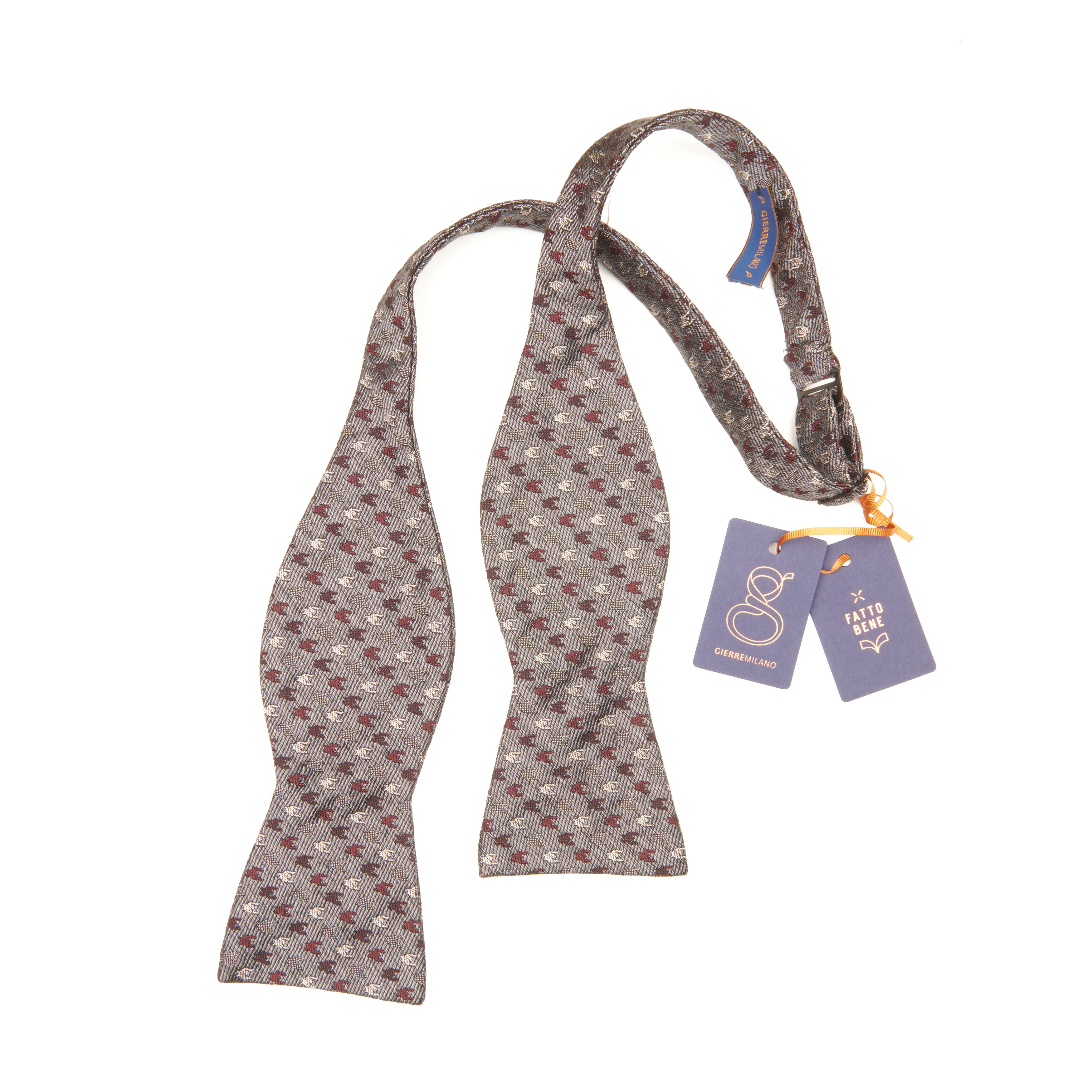 image of Gierre Milano Grey Bow Tie