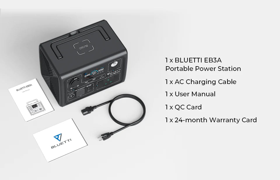 Bluetti EB3A 268Wh/600W Portable Power Station