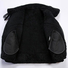 Genuine Sheepskin Flight Black Jacket