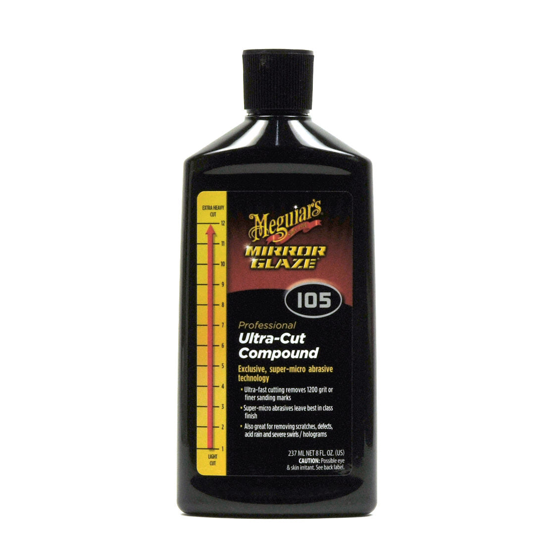 Meguiars Mirror Glaze #105 Ultra-Cut Compound 8 oz. New D.A. Version