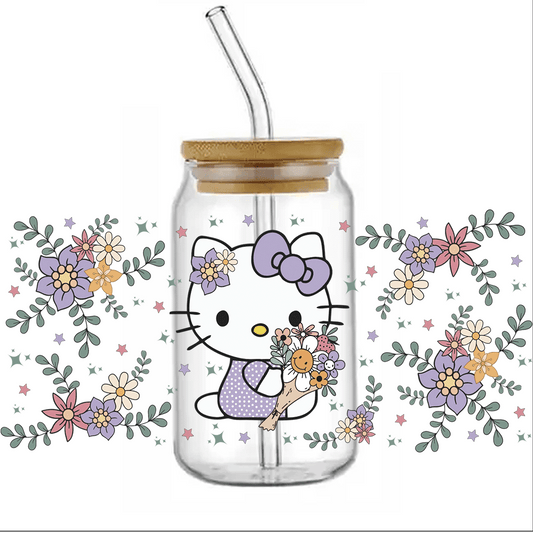 UV DTF - 20oz Tumbler Wrap up Cartoon