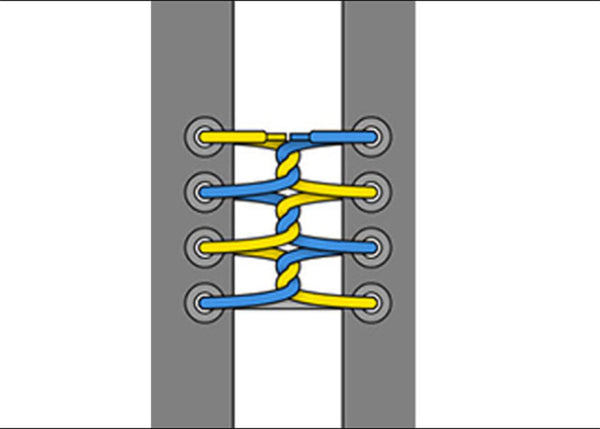 Cách thắt dây giày đẹp kiểu Twistie