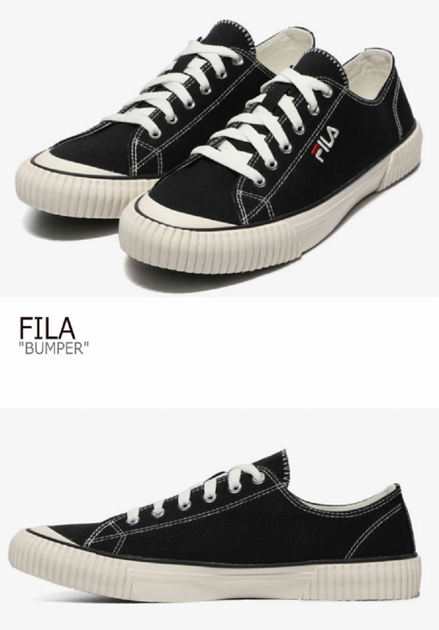 Giày Fila Bumper Black có phần đơn giản nhưng không đơn điệu