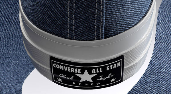 Cách nhận biết giầy Converse chính hãng qua logo trên mũi gà và gót 