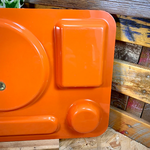 Plateau repas Vintage 70 orange design Guzzini Made in Italy