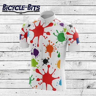 Coloured Splat Cycle Jersey - Bicycle Bits