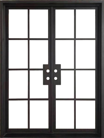 Double Steel French Doors