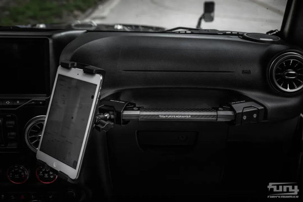 Co-pilot Expansion Kit for Jeep Wrangler JK aluminum ipad phone bracke –  FURYENGRAVER
